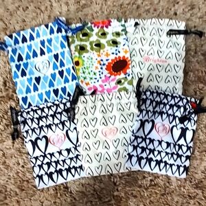 Six Brighton jewelry cloth bags (all 6 sold together)